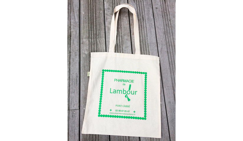 Gabarit tote bag, sac en tissu, communication par l'objet, goodies