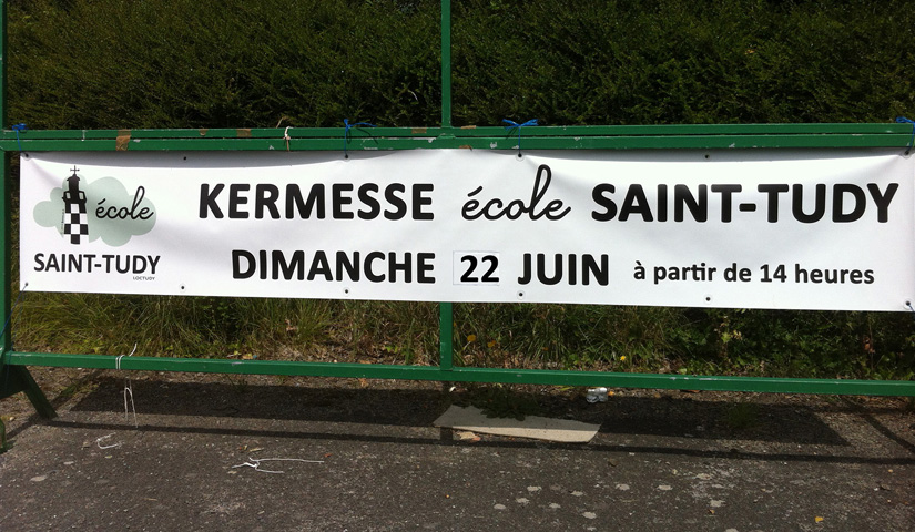 Banderole évènements école Saint-Tudy