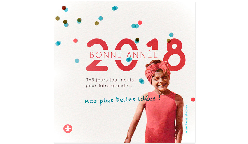 Graphiste à Loctudy - Pont-l'Abbé, BENELELA présente ses meilleurs voeux 2018