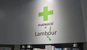 Logo Pharmacie de Lambour - BENELELA Studio graphique Pont-l'Abbé, Loctudy