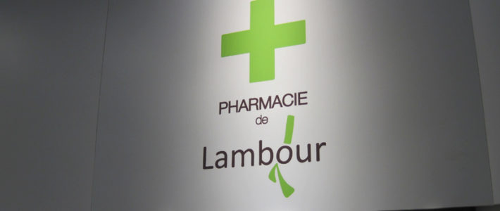 Logo Pharmacie de Lambour - BENELELA Studio graphique Pont-l'Abbé, Loctudy