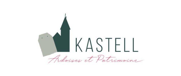 Logo Kastell Ardoises et Patrimoine - BENELELA Studio graphique Pont-l'Abbé, Loctudy