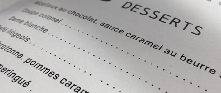 Brochure & packaging – Restaurant AC LE LEVIER