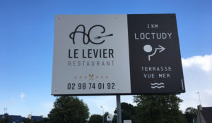 signalétique, pré-enseigne restaurant Loctudy