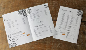 Menus restaurant AC LE LEVIER Loctudy