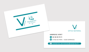 Cartes de visite Notaires de France - BENELELA Studio graphique, Finistère Sud