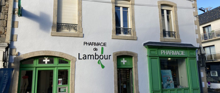 Identité Pharmacie de Lambour - Graphiste à Pont-l'Abbé - Loctudy : BENELELA Studio graphique Finistère sud, Pays bigouden