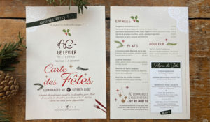 Menu des fêtes 2024-2025