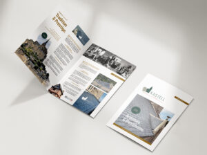 Plaquette commerciale A3 ouvert A4 fermé