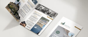 Support de communication pour la promotion des ardoises KASTELL