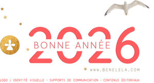 Bonne année 2026 Happy new year _ Studio graphique Benelela
